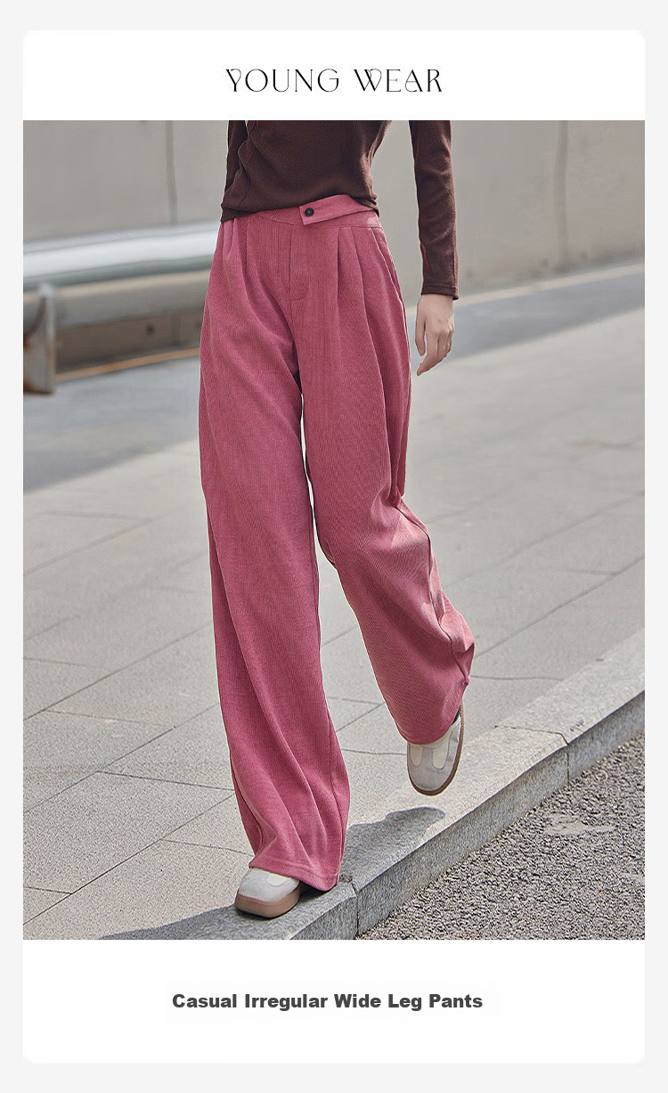 Dme Hollow Design Side Zipper One-Button Sensual Straight-Leg Casual Pants for Women, Black, XL 7