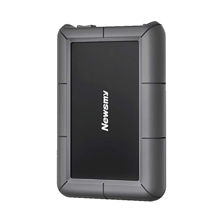 Newsmy 2TB 3.5-inch Desktop Mechanical External Hard Drive Star Series Type-C USB 3.1 Silicone Protected Metal Case High Capacity