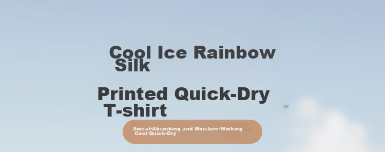SCALER Ice Rainbow Quick-Dry T-Shirt for Men And Women, Spring/summer New Arrival, Sports Running Breathable Round Neck Outdoor Short Sleeve F4115567 1