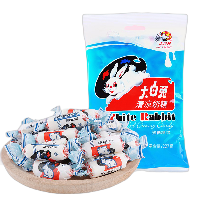 大白兔 清凉味奶糖227g约40颗 上海特产 节日礼物糖果 办公室分享零食