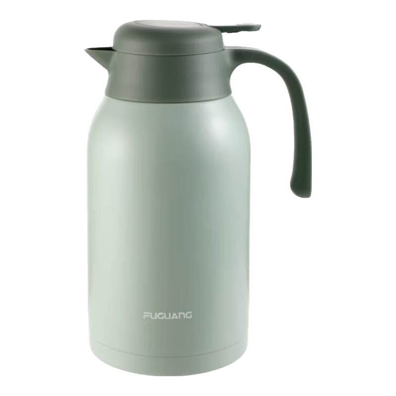 Fuguang Lingjia Insulated Bottle, 2.2L Large Capacity, 304 Stainless Steel Thermos, Household Warm Water Jug, Push-Button Hot Water Dispenser