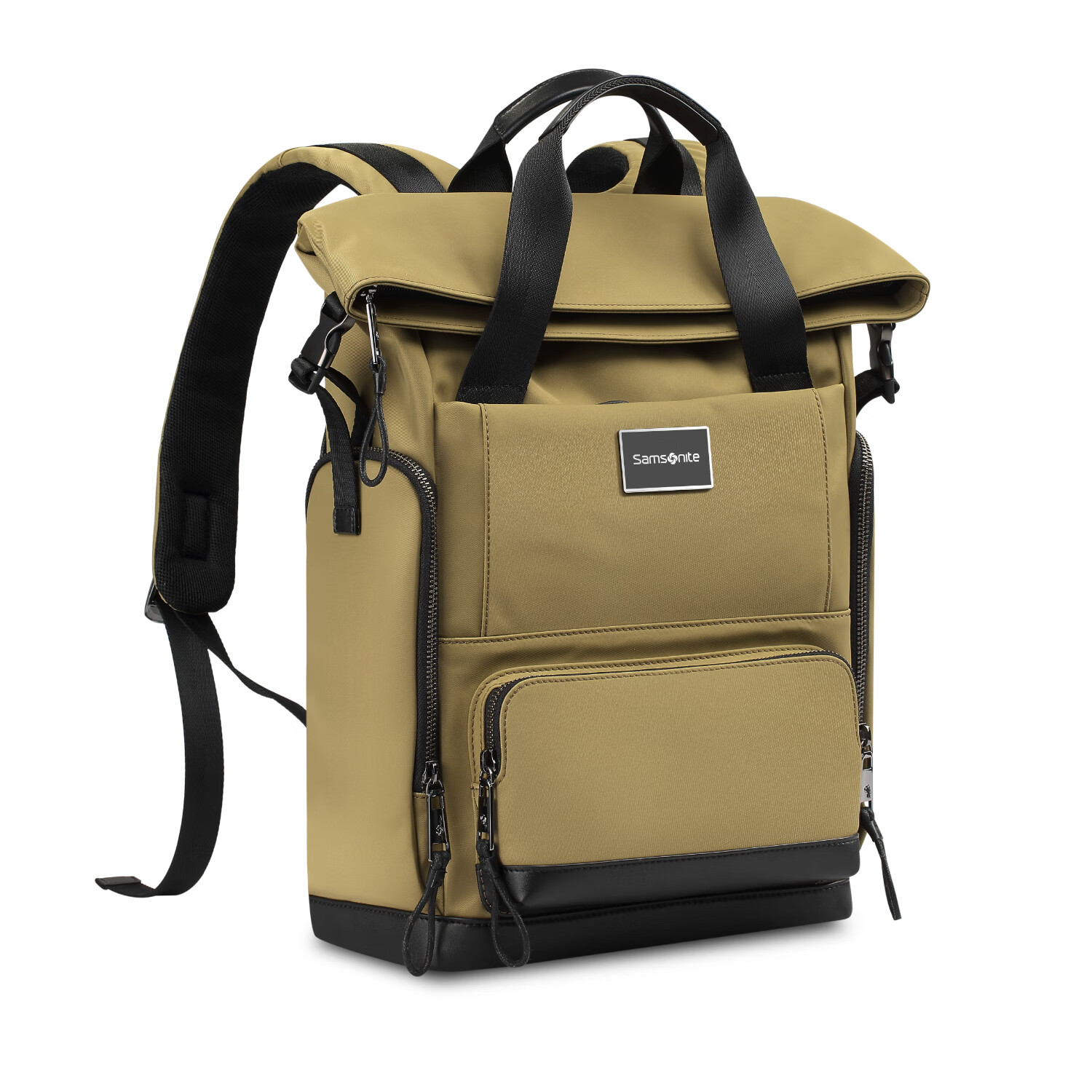 Xinxiuli Casual Fashion Backpack Laptop Bag, 16-Inch Unisex Backpack, Patchwork Cowhide Leather, Expandable Capacity, Stylish And Aesthetically Pleasing