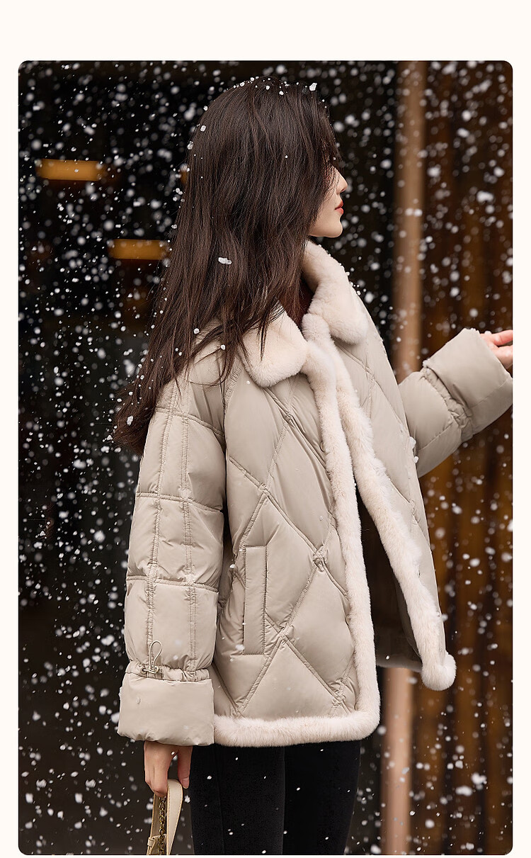 Dme [Pao Fu 0 Pressure] Winter Lightweight High Warmth 90% Duck Down A-Line Filling Versatile down Jacket for Wome 2