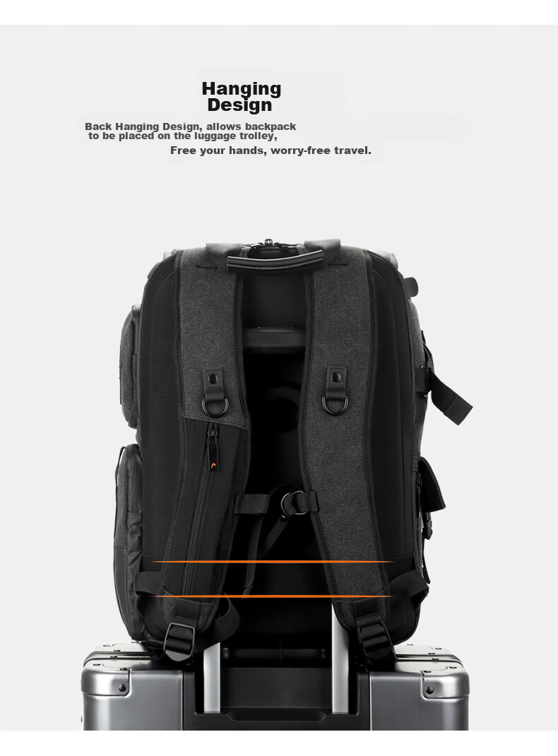 HEAD Camera Backpack, Large Capacity Shoulder Bag, National Geographic Laptop Bag, Water-Resistant Photography Backpack, Schoolbag, 520 Gift 13
