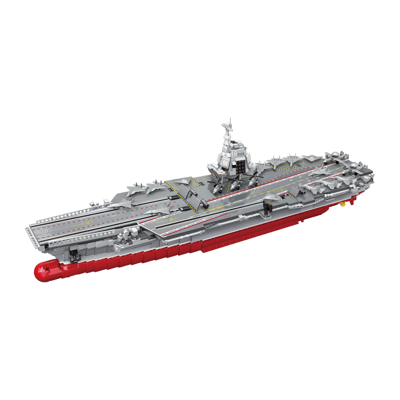 ENLIGHTEN Shandong Aircraft Carrier Building Block Military Model Assembly Toy Boys' Birthday Gift for Ages 6-12 Shandong Carrier