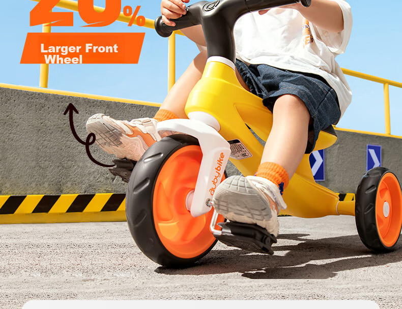 Auby Children's Tricycle Baby Tricycle Pedal Bike 1-3-6 Years Old Multi-Use Push Car 5-in-1 Birthday Heavy-Duty Safety 11