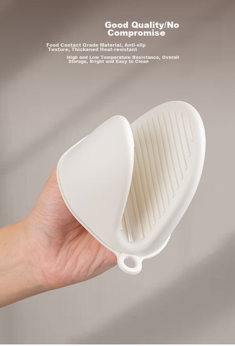 Banwushenghuo Heat-Resistant Silicone Gloves, Kitchen Utensil Holder, Bowl Gripper, Household High-Temperature Oven And Microwave-Safe Gloves 4