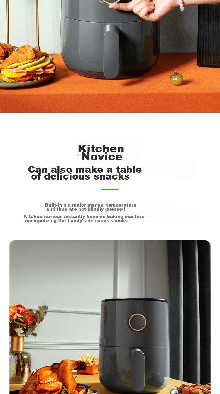 Joyoung Air Fryer for Home Use, Multifunctional, 3L Large Capacity, Timer Function, Non-Stick Fries Maker, KL30-VF165 5