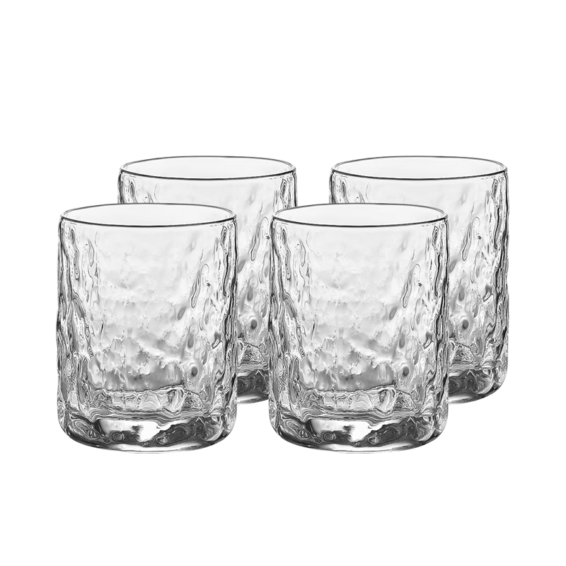 JD Jingzao Whiskey Glass High-End Craft Nordic Style Beer Mug Set 260ml 4 Pieces