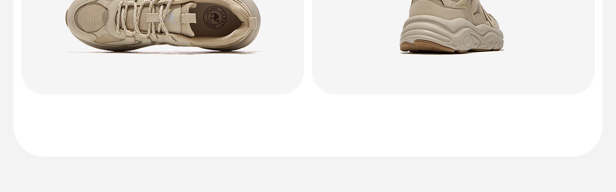 CAMEL Outdoor Casual Shoes Spring Women's Retro Dad Shoes Breathable Comfortable Thick-soled Sports Shoes Men 3032 Light Gray 37 19