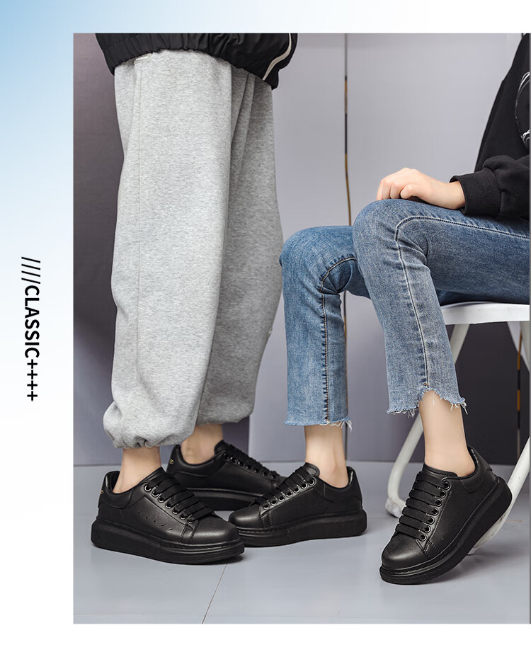 TonLion Women's Shoes, Autumn Thick-Soled White Sneakers, Casual Skateboard Shoes for Women, Versatile Sports Shoes, White And Black, Size 35 10