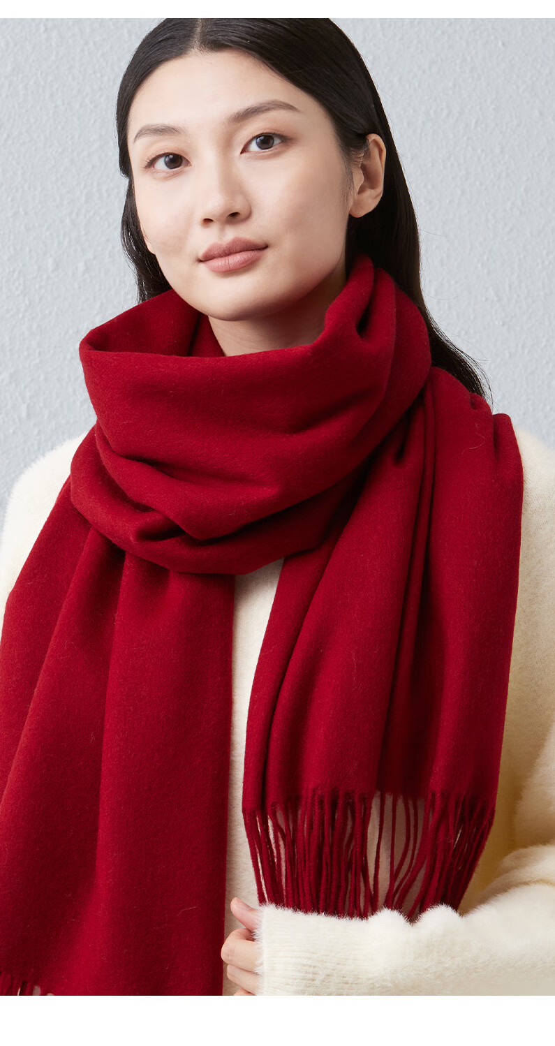 Hodo 100% Pure Wool Shawl for Women, Autumn And Winter Warm Scarf Cloak, Birthday Gift for Mom, Gift Box Packaging 7