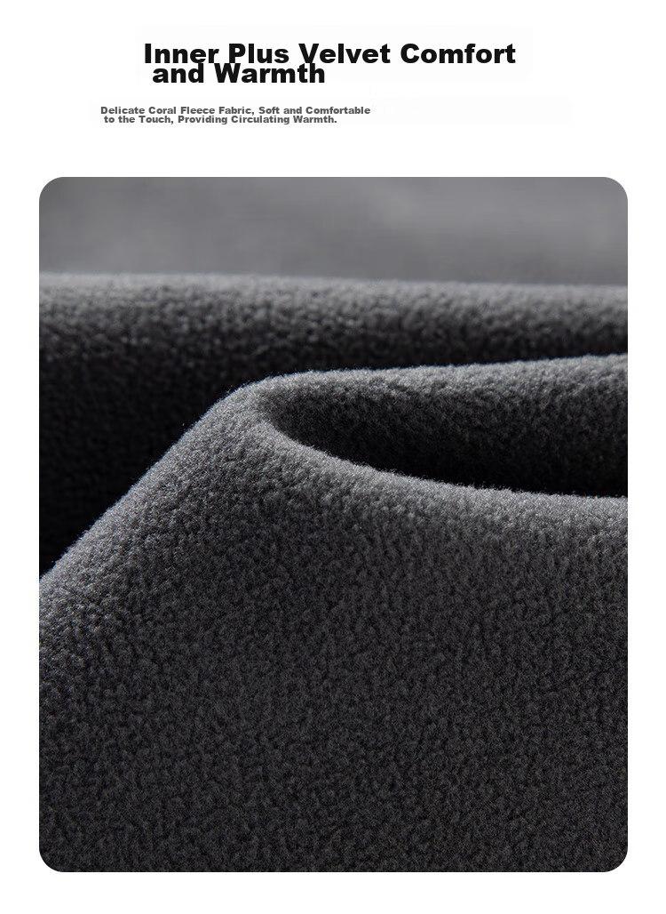 TOREAD Men's Soft Shell Pants, Autumn And Winter Windproof Water-Repellent Fleece-Lined Thick Warm Trousers TAMMBM91984 5
