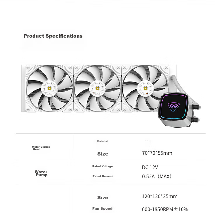 PCCOOLER DS360 Display, Black All-In CPU Liquid Cooler, Temperature Display/2.4-Inch IPS LCD Screen/ARGB Water Block/Supports 1700/AM5 13