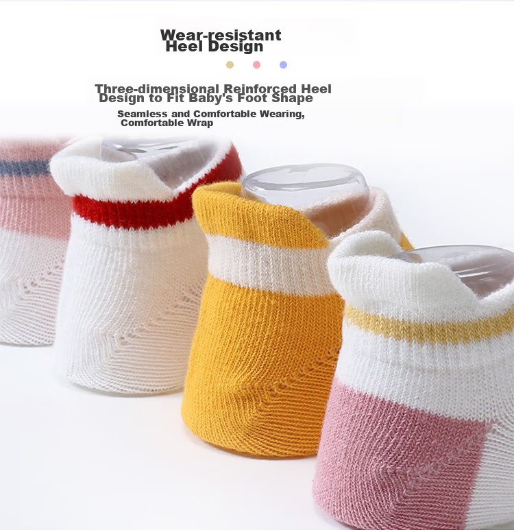 9I9 Baby Floor Socks for Autumn And Winter, Class A Toddler Socks with Non-Slip Rubber Soles, Infant Socks, 5 Pairs, Size 1-3 Years Old 8