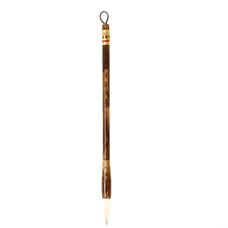 HANMO Lanting White Jade Wolf Hair Small Regular Script Brush Pen, Wolf Hair Small Regular Script Student Beginner Calligraphy Brush, Four Treasures of The Study Wolf And Goat Hair Brush Pe