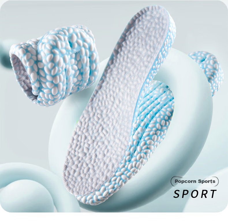Warrior Height-Increasing Insoles for Men And Women, Invisible Sports Lift Inserts 5257 1.5CM [Blue] - Size 43-44 35