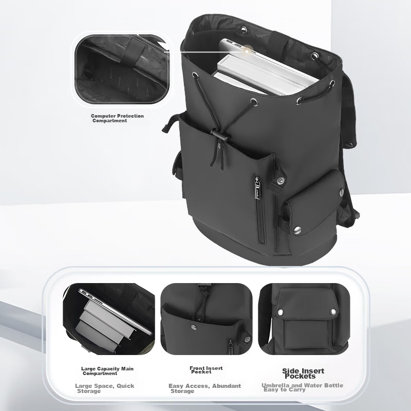 Рюкзак Diplomat DB-15131L для ноутбука, унисекс, для бизнеса и отдыха, черный
