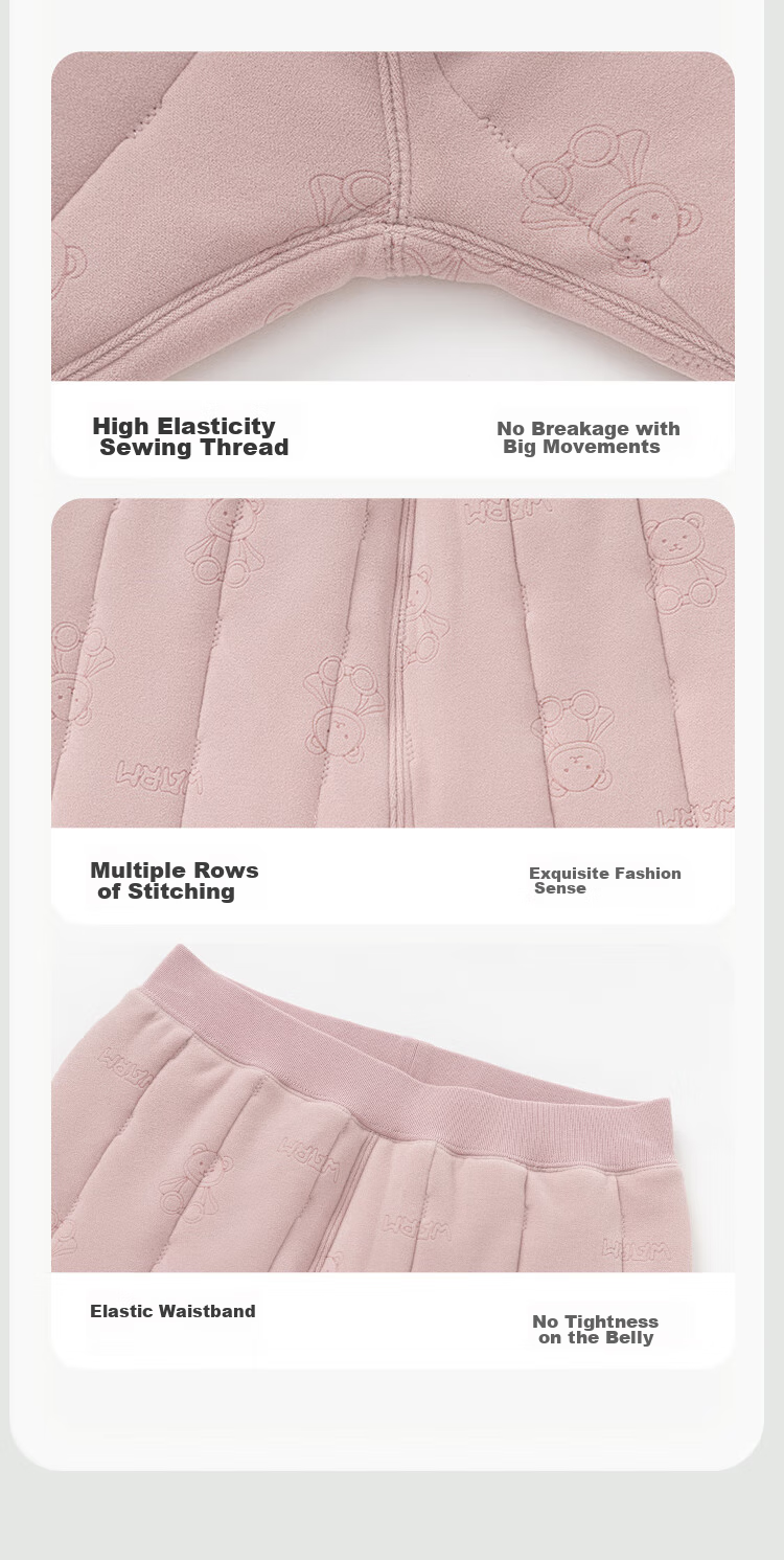 BALABALA Children's Thermal Pants, Winter Thickened Boys' Leggings, Girls' Trousers, School Uniform Inner Wear, Cold-Resistant, 208424171208 9
