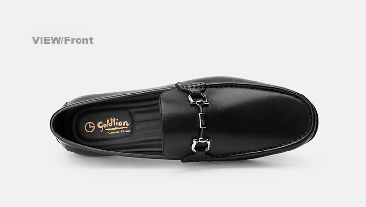Goldlion Men's Loafers, Slip-On Shoes, Lightweight And Comfortable, Business Casual Shoes, G567310469AAB, Black, Size 41 21