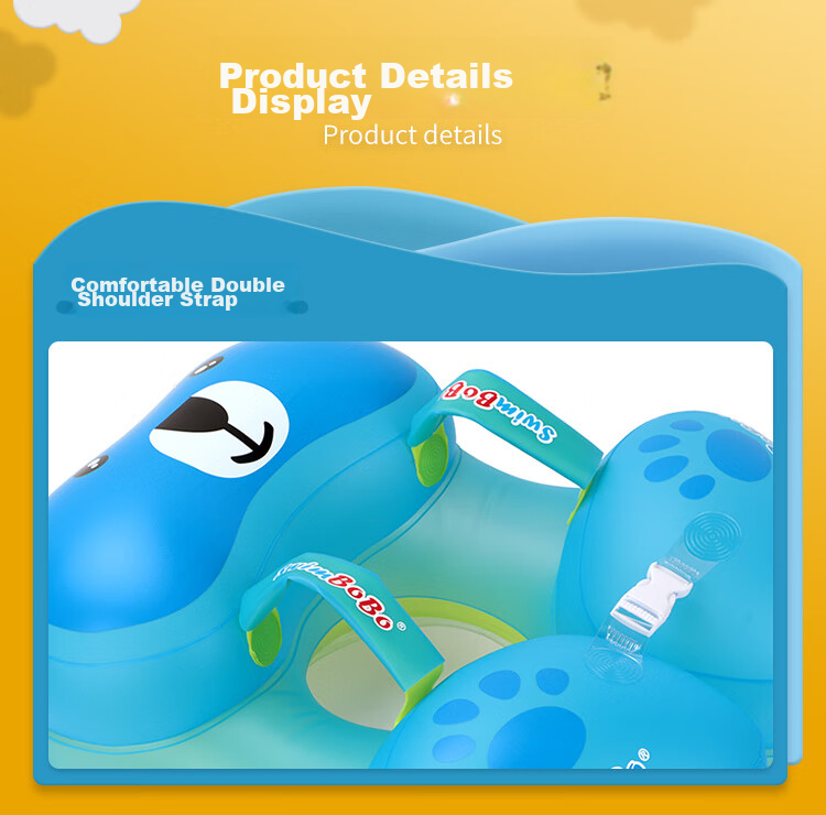 Kingpou Baby Swim Ring, Infant Armpit Ring, Children's Swimming Ring, Home-Use Kids Armpit Float Ring BO1022S 6