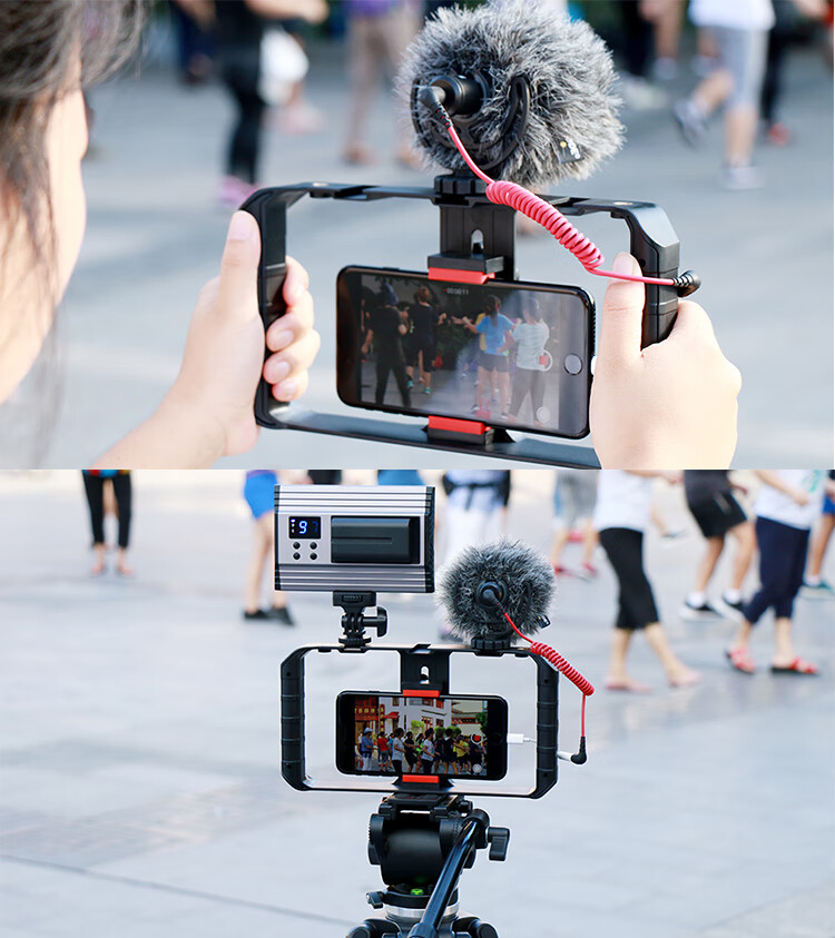 Ulanzi Lino Metal Rabbit Cage with Fill Light, Dual-Light Kit, Handheld Camera Rabbit Cage for Apple Phones, Horizontal And Vertical Shooting, Photography, Vlogging, And Live Streaming 7