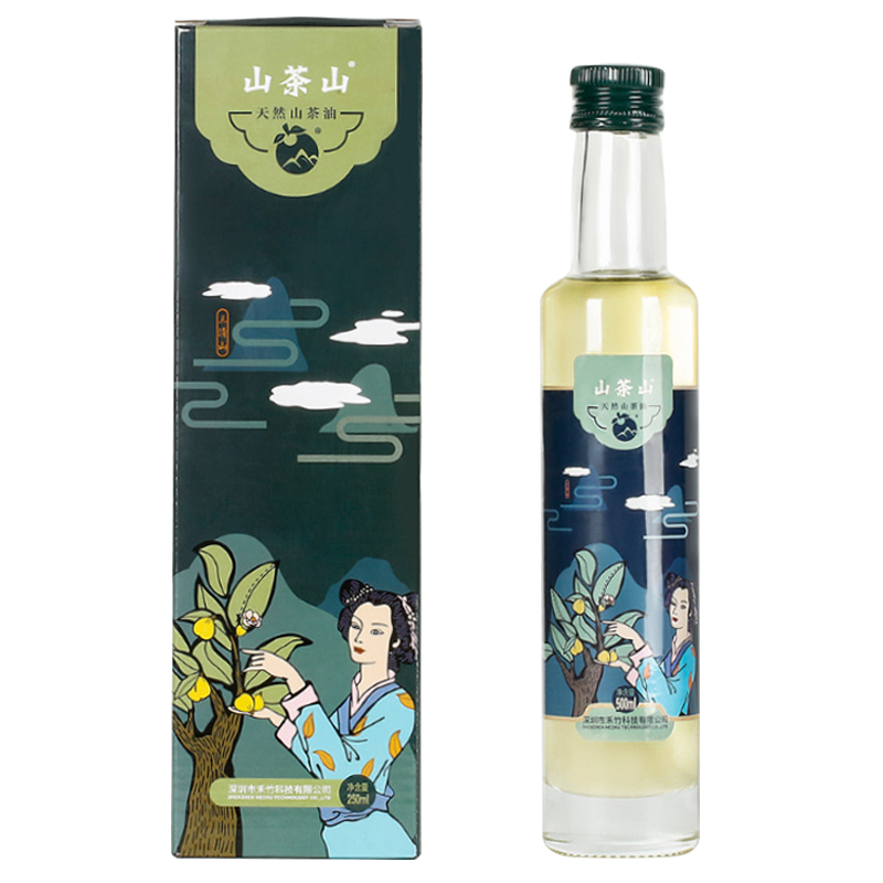 山茶山【保真山茶油】野生茶籽油 食用油 物理压榨一级 月子油 500ml