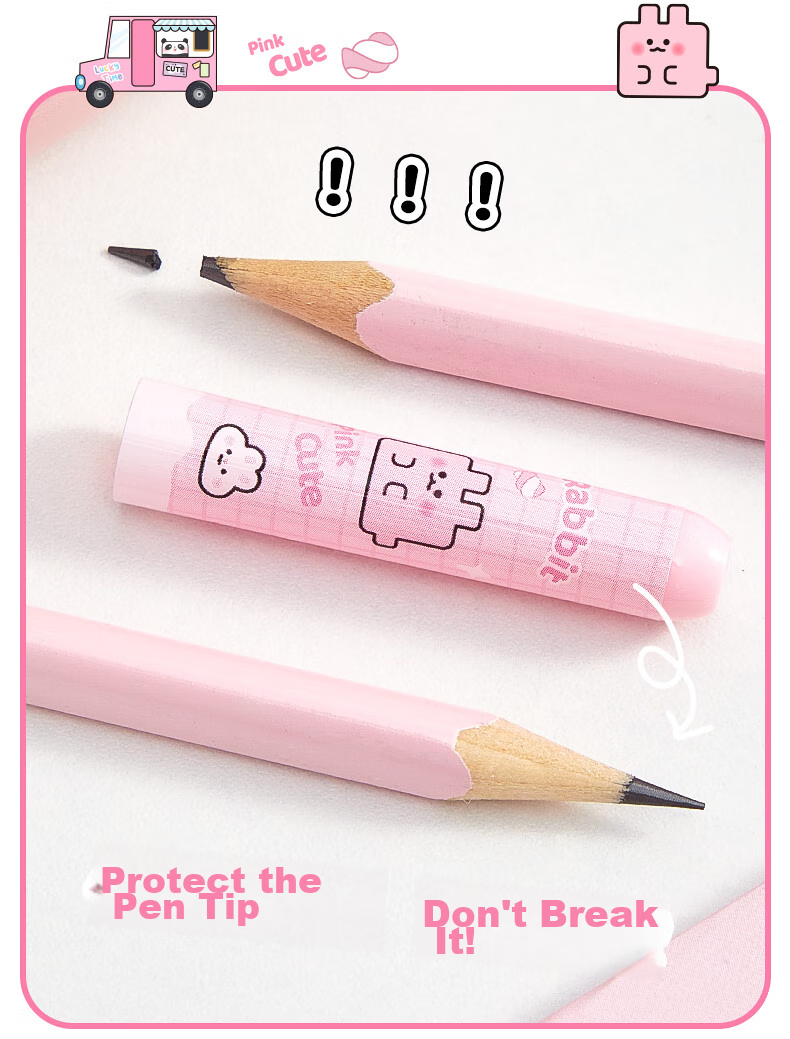 Kaba Bear Pencil Cap Children's Cartoon Pencil Sleeve Pencil Extender Rainbow Pony 5