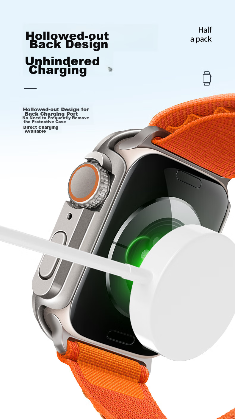 BHO [S9/S8/S7 Instant Ultra] Compatible Apple Watch S9 Protective Case, Apple Watch S9 Instant Ultra Protective Case, S9/8/7 Integrated Case And Screen Protector 6