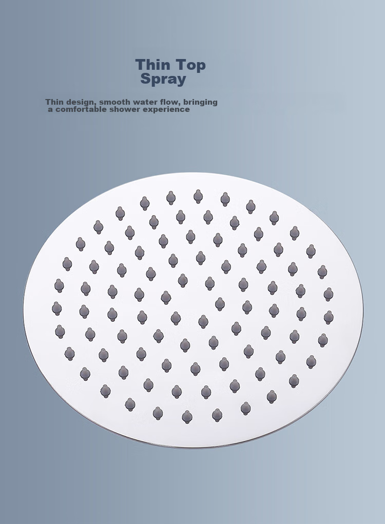 Larsd Handheld Shower Head, Stainless Steel Shower Sprayer, Round Ultra-Thin Top Spray Head AL8072 1