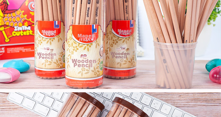 Maped Natural Wood HB Pencil, Children's Triangular Pencil for Calligraphy Practice And Sketching, Student Pencil for Correct Posture Writing And Handwriting Practice, 851251CH [50 Pieces/bucket] 17