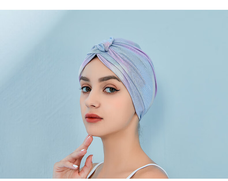 OMOM Swimming Cap for Women, Non-Binding, Long Hair Specific, Cute Korean Style, Adult Women's Trendy Design with Ear Protection And Enlarged Fabric 6