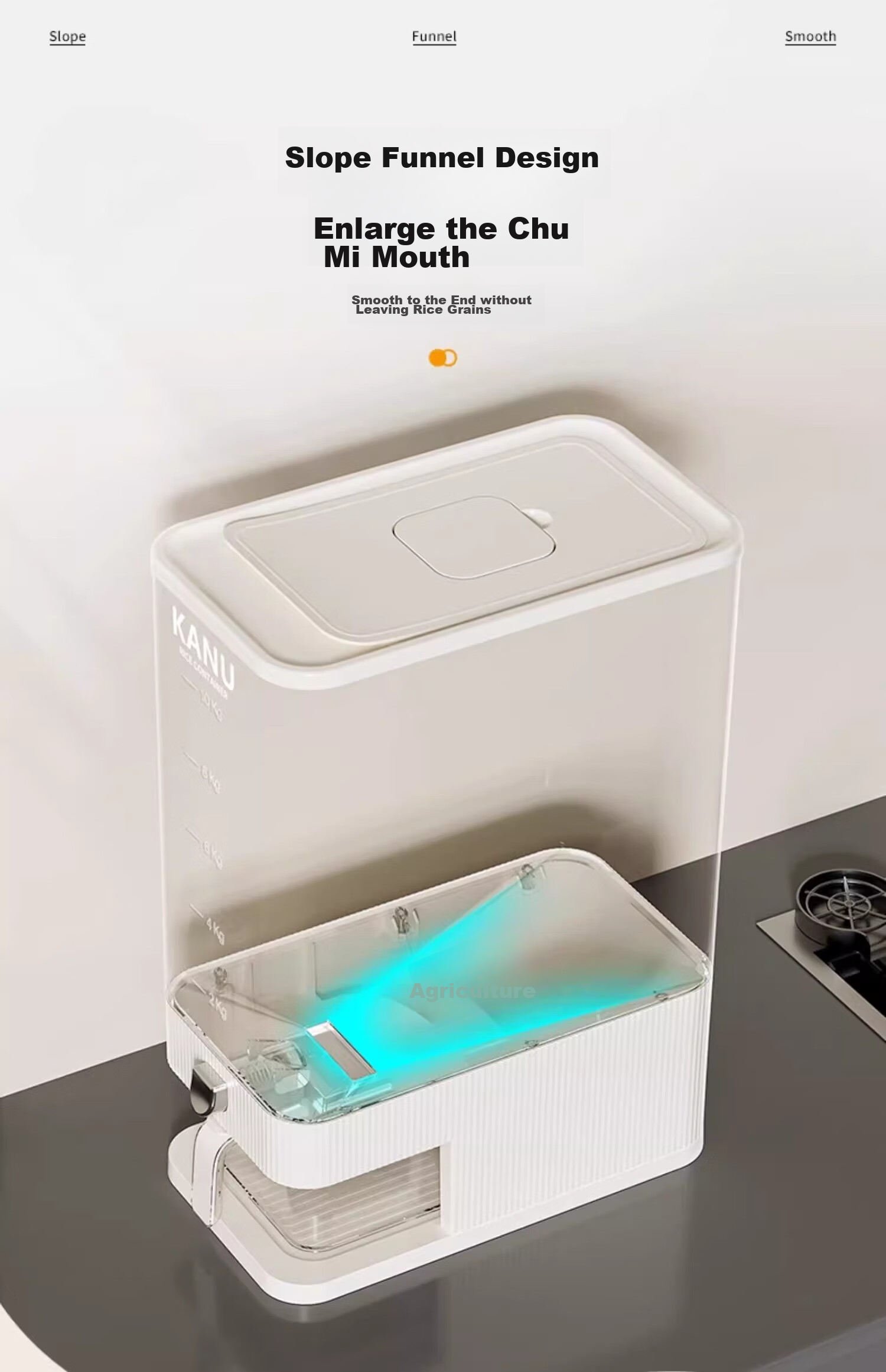 Jiadu Rice Container for Home Use, 2024 New Model, Insect-Proof, Moisture-Proof, Sealed Rice Bin, Rice Storage Container, Rice Grain Storage Box 6