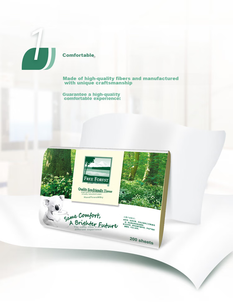 Hygienix Toilet Paper, Forest Protection, 200 Sheets * 20 Packs, Eco-Friendly Natural Color Commercial Hand Towels for Hotels And Restaurants Washrooms 3