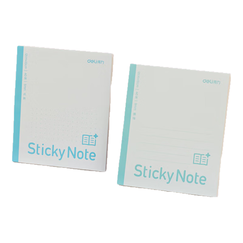 Deli Sticky Notes with Horizontal Lines, 40 Sheets, Expandable Stickers 100mm*120mm, Memo Pads, Error Correction Stickers, Note Pads, High-Quality Journal, Notebook BT189