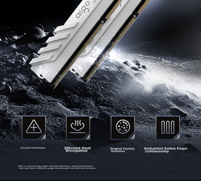 Aigo 32GB (16G×2) Kit DDR4 3600 Desktop Memory Module Hynix CJR Chips Heat Spreader Bar Chengying Black C18 Deepseek Hardware 2