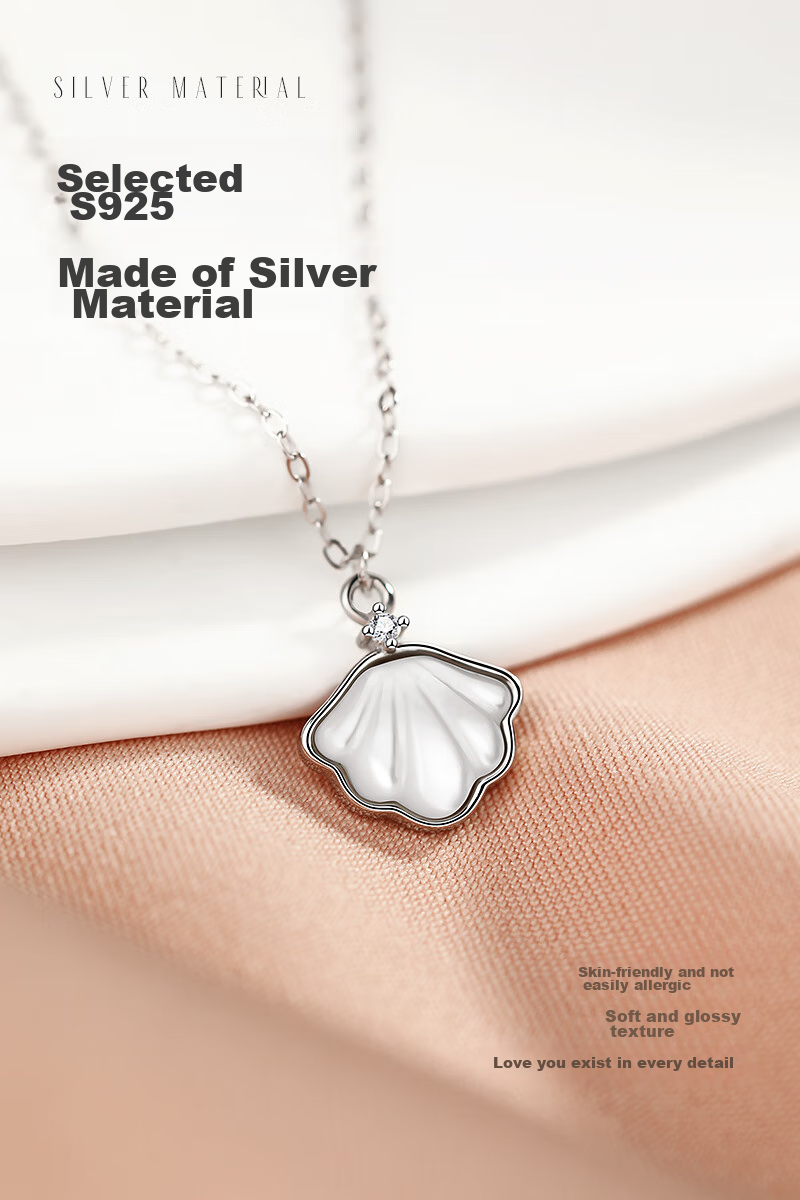 MANHE S925 Silver Necklace for Women, 2026 New Style, Luxurious High-End Feel, Practical Birthday Gift for Wife Or Girlfriend 4