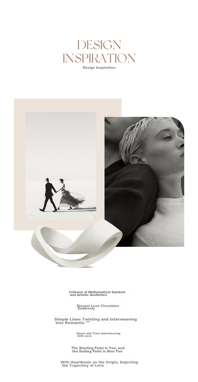 Fanci Mobius Ring White Necklace Women's Clavicle Chain Birthday Gift Jewelry for Girlfriend 1