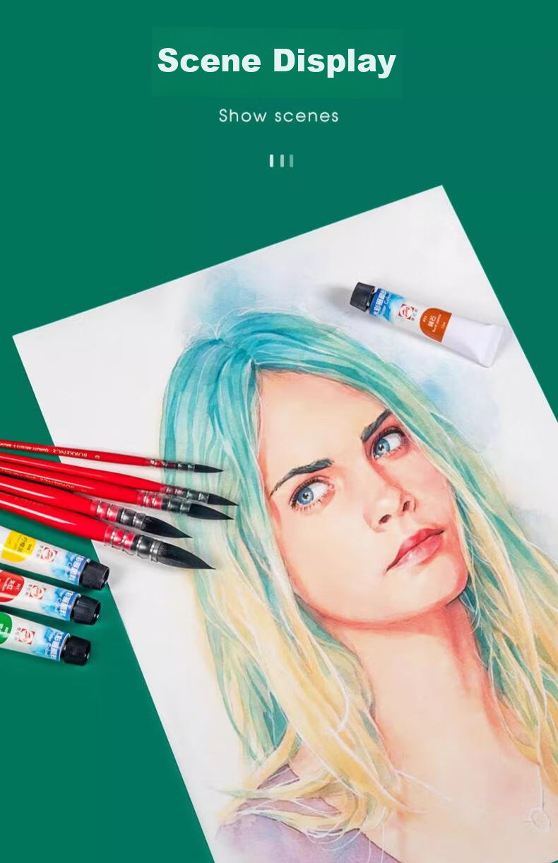 CANSON 1557 Series Watercolor Sketchbook, 16K/300g, 20 Pages, Quick Sketching, Holiday Gift, Art Exam Preparatio 27