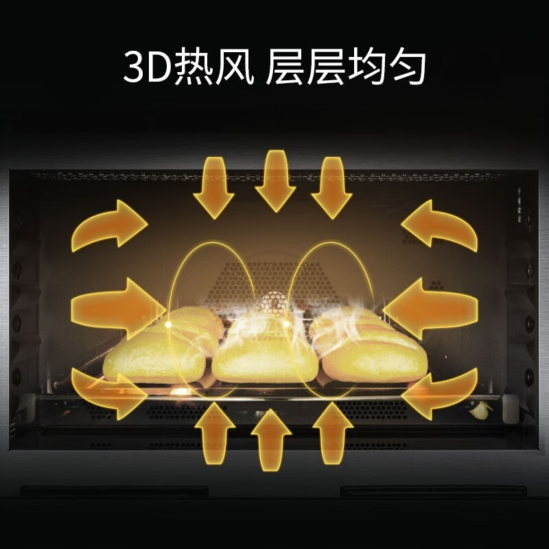 西门子（SIEMENS）家用嵌入式电烤箱  3D热风系统  ECO易清洁HB557GES0W 【顶配尊享】71L大容量烤箱