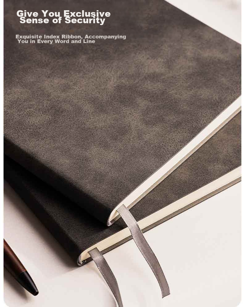 Deli Customizable Fashion Leather Notebook, Business Notepad, Sheepskin Journal, Meeting Record Book, 16K/120 Sheets, Gray, Single Pack, 3345 10