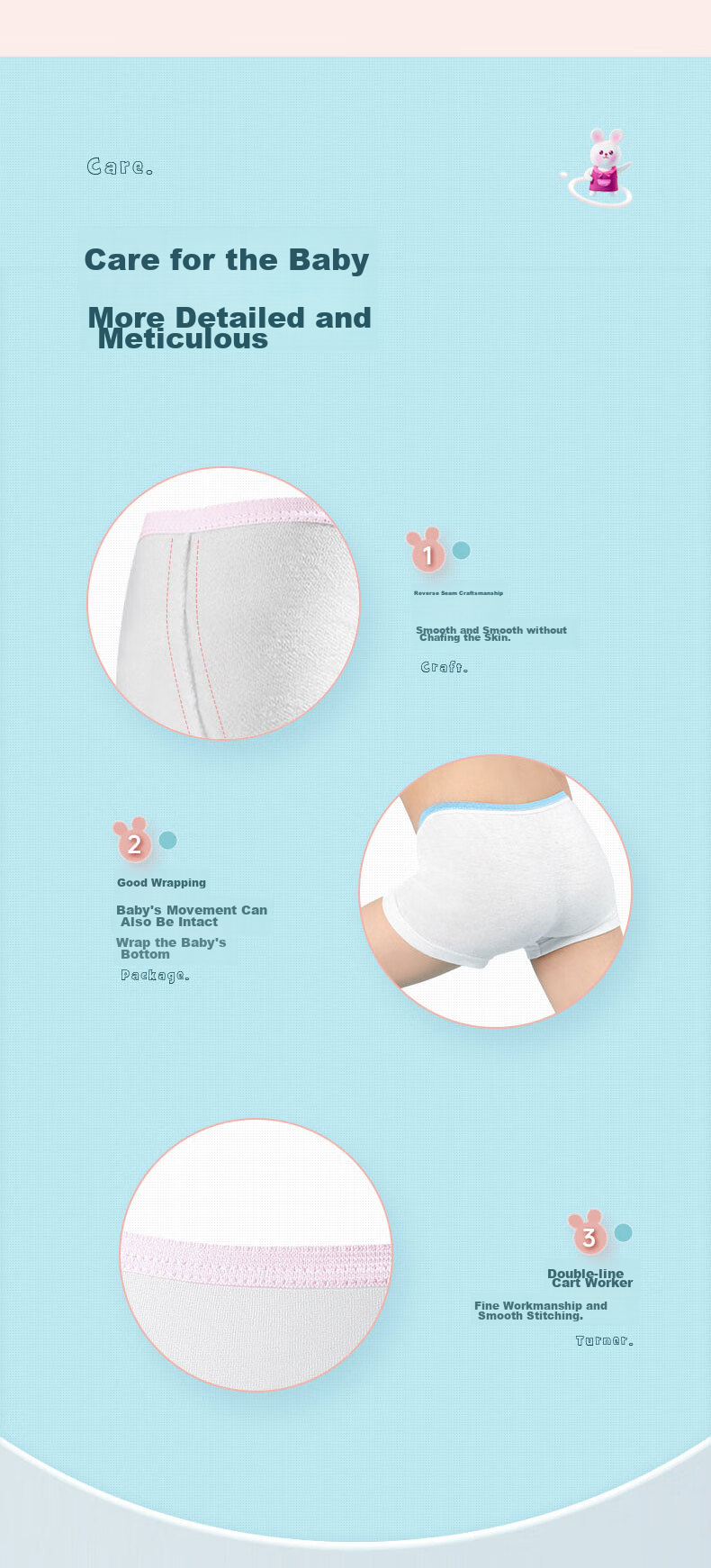 Freego Children's Disposable Underwear, Pure Cotton Sterilized Travel-Ready Baby Boxer Briefs, 4 Pairs Girls' Boyshorts S 12
