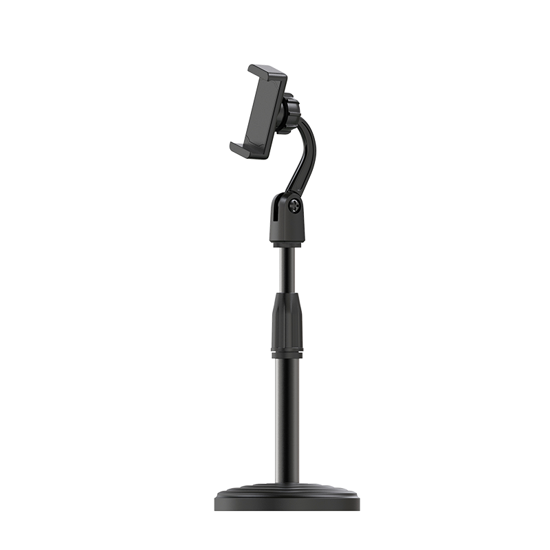 BIAZE Phone Stand, Internet Celebrity Live Streaming Exam Online Class Desktop Lazy Stand, Adjustable for Overhead Shooting And Retractable, Office Student Dormitory TV Binge-Watching Essential B13 Black