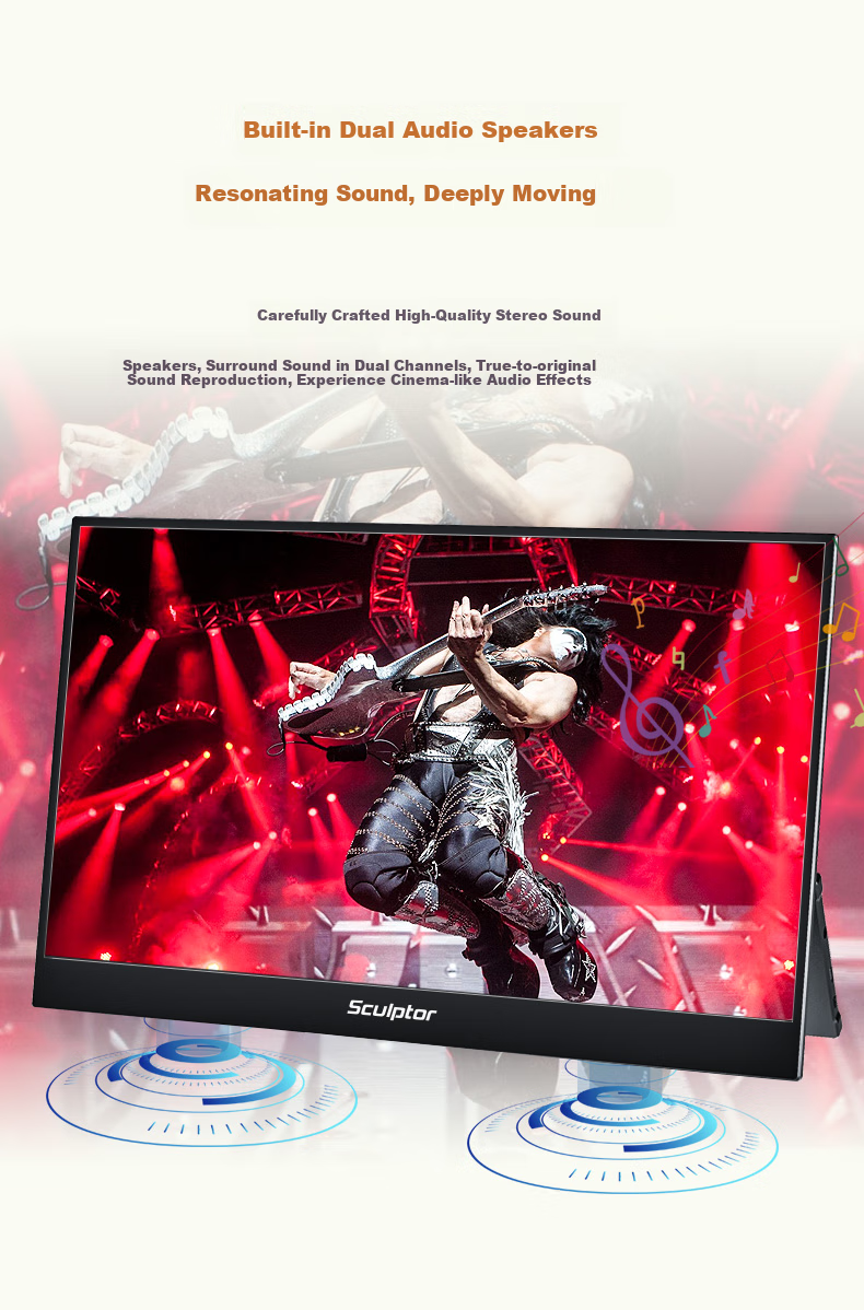 Sculptor 23.8-inch 2K Monitor 100Hz 100% sRGB Fast IPS Low Blue Light Flicker-Free Laptop Secondary Screen Type-C MQ24LC 10