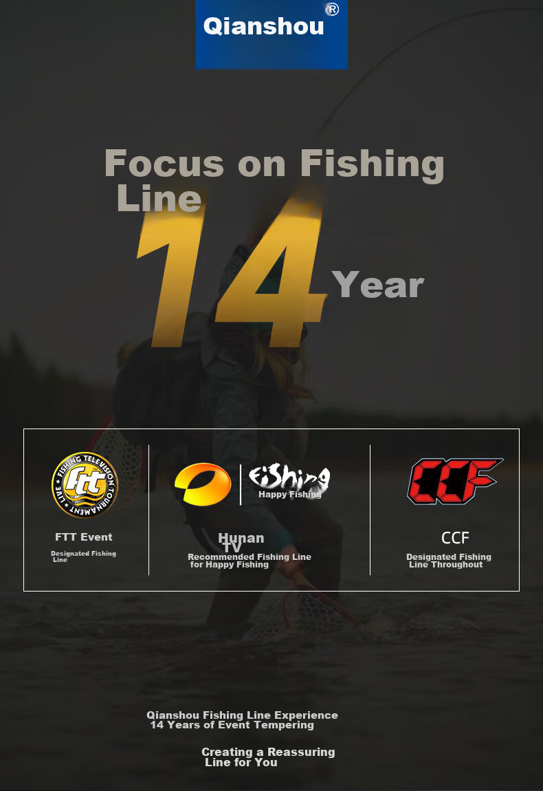 Qianshou Fishing Line, Ultra-Soft And Strong Pulling Force, Main Line And Leader Line, Imported from Japan, Nylon Fishing Line for Casual Fishing 1