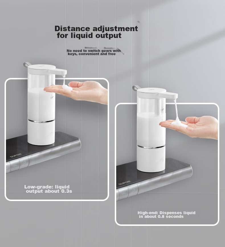 SUPOR Intelligent Automatic Dishwashing Liquid Dispenser, Multi-Functional Touchless Wall-Mounted Soap Dispenser for Mobile Phones And Other Surfaces 7
