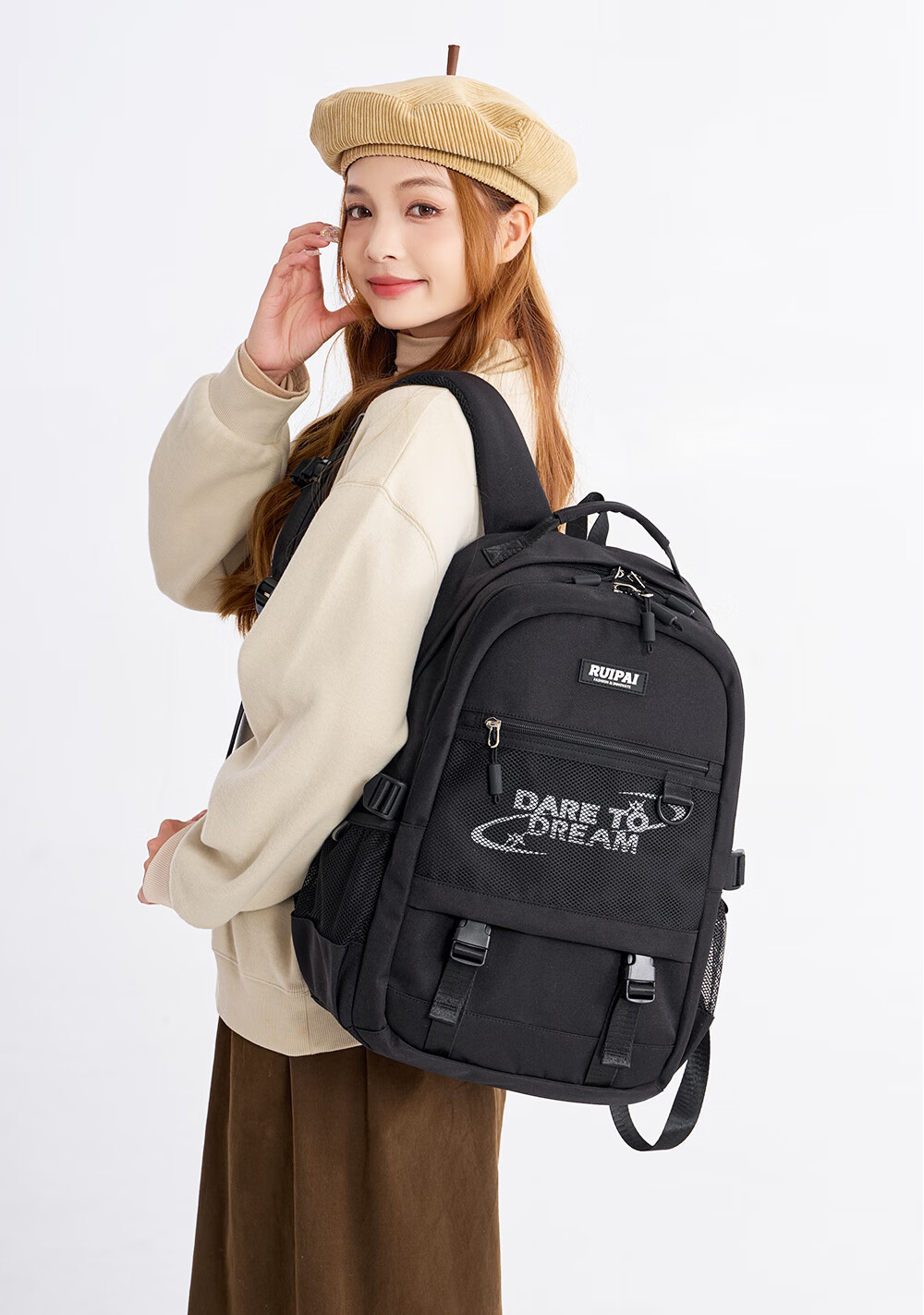 RUiPAi Middle School Backpack for Boys, Lightweight Spine-Protecting Breathable High School And College Lightweight Backpack for Girls 9
