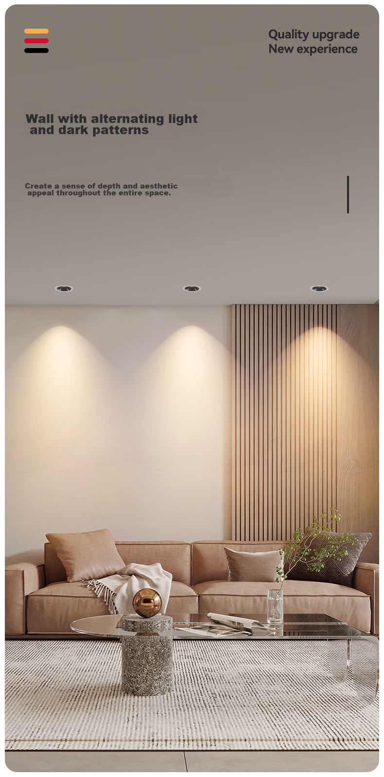 CDN LED Spotlight, Recessed, for Home Use without Main Light, Full Spectrum Anti-Glare Wall Washer, 9W, 4000K, 36° 14