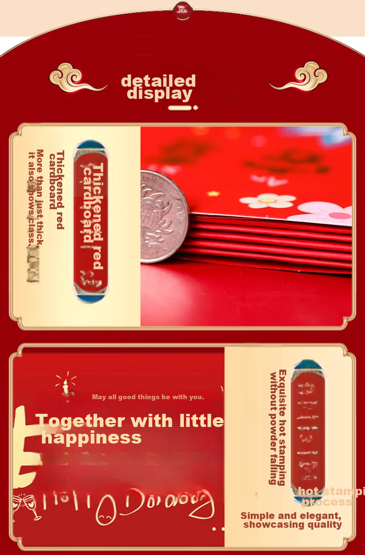 Jiamo Ceremonial Birthday Celebration Red Envelope, Creative Surprise Folding Gift for Boys Girls Adults, Red Packet Li Zhi Feng 3