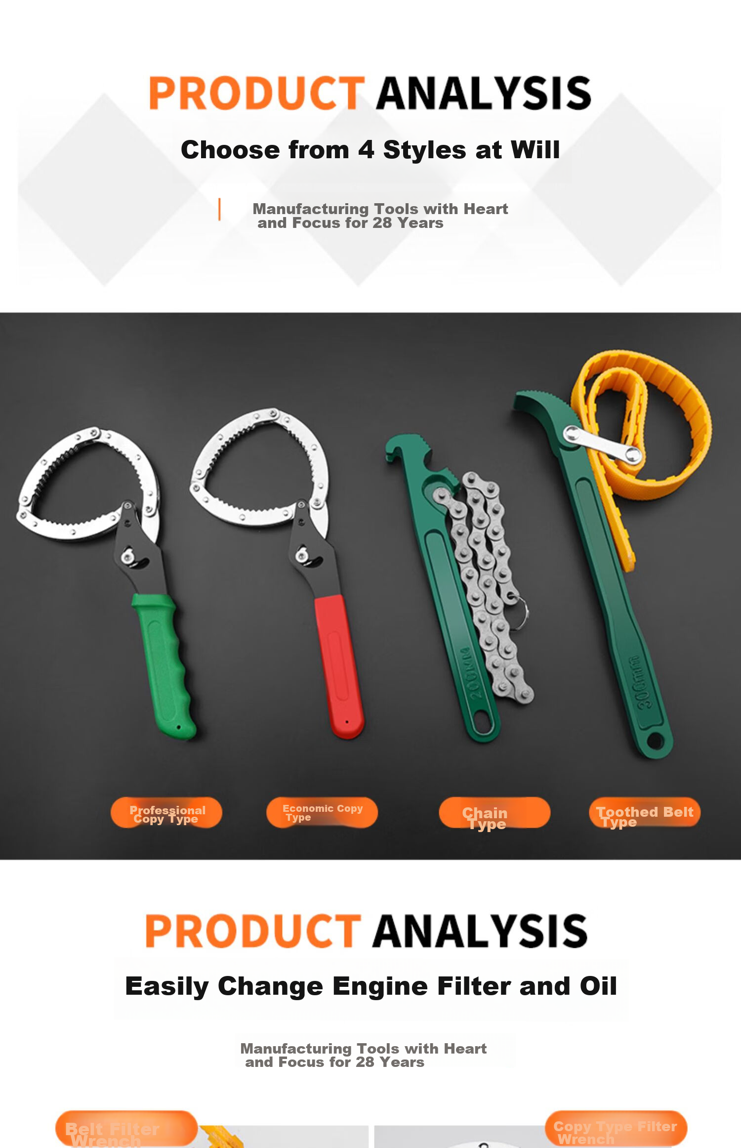 GREENER 12-Inch Belt Filter Cleaner, Household Wrench, Oil Machine Filter Tool, Filter Element Removal And Installation Non-Slip Wrench + 20 Hot Shrink Tubes 3